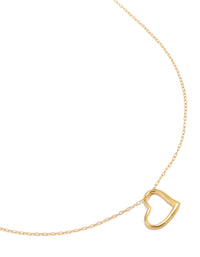 Gold Plated Sterling Silver Heart Necklace - link has visual effect only