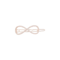 Cubic Zirconia Rose Gold Infinity Hair Clip - link has visual effect only