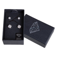 Diamond Simulant Circle & Square Stud Pack - link has visual effect only