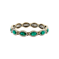 Emerald Marquise Diamante Stretch Bracelet - link has visual effect only