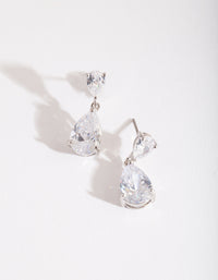 Mirrored Teardrop Crystal Earring - link has visual effect only