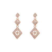 Rose Gold Stone Drop Earrings - link has visual effect only