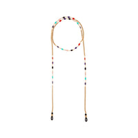 Gold Resin Bead Multi Sunglasses Chain - link has visual effect only