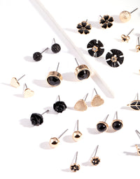 Black Gold Nature Stud Earring 20 Pack - link has visual effect only