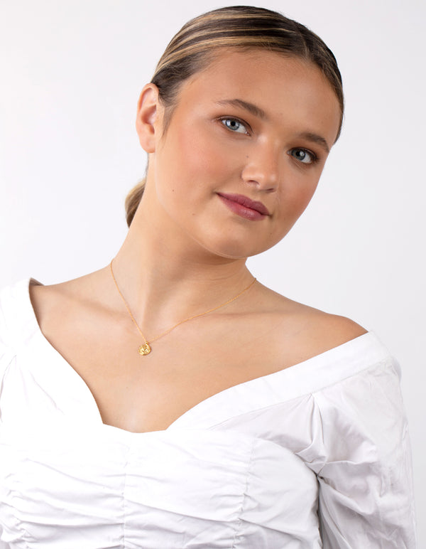 Gold Plated Sterling Silver Ancient Necklace