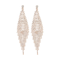 Rose Gold Chain Waterfall Earrings - link has visual effect only