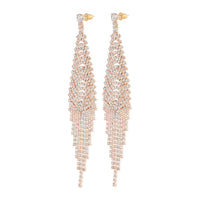 Rose Gold Chain Waterfall Earrings - link has visual effect only