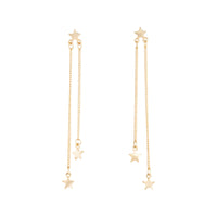 Gold Trio Star Drop Earring - link has visual effect only