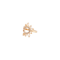 Gold Diamante Open Sun Ring - link has visual effect only