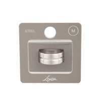 Silver Indented Band Ring - link has visual effect only