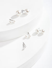 Classic Faux Pearl Earring 5-Pack - link has visual effect only