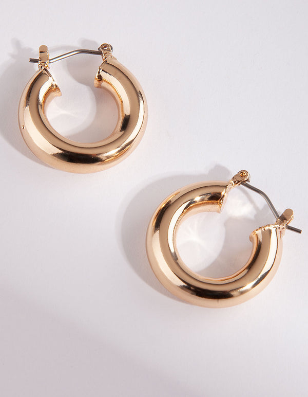 Gold 25mm Chunky Hoop Earring