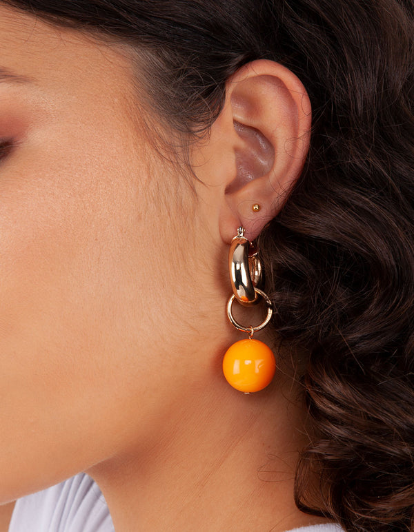 Gold 25mm Chunky Hoop Earring