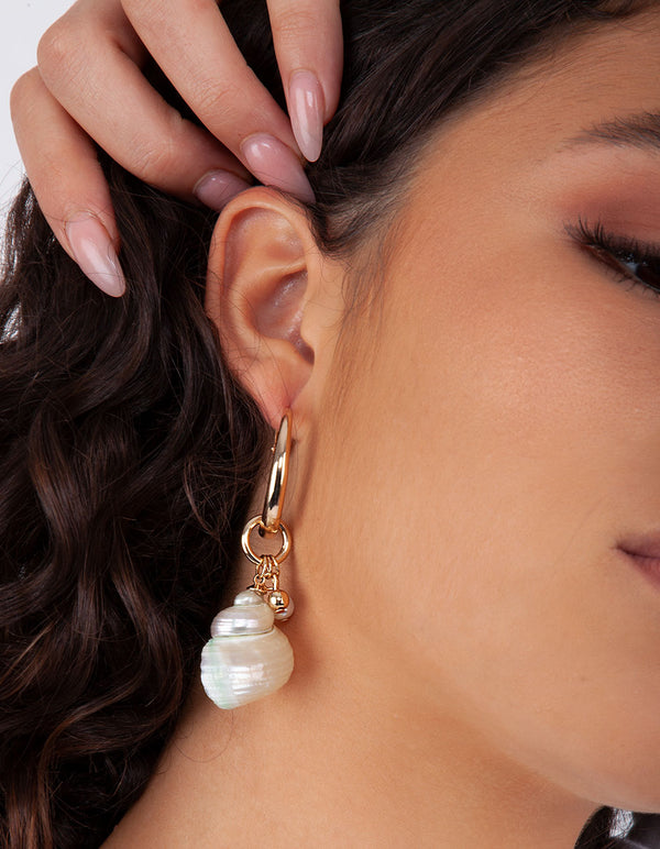 Gold 30mm Classic Hoop Earring