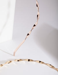 Metal Twist Headband Pack - link has visual effect only