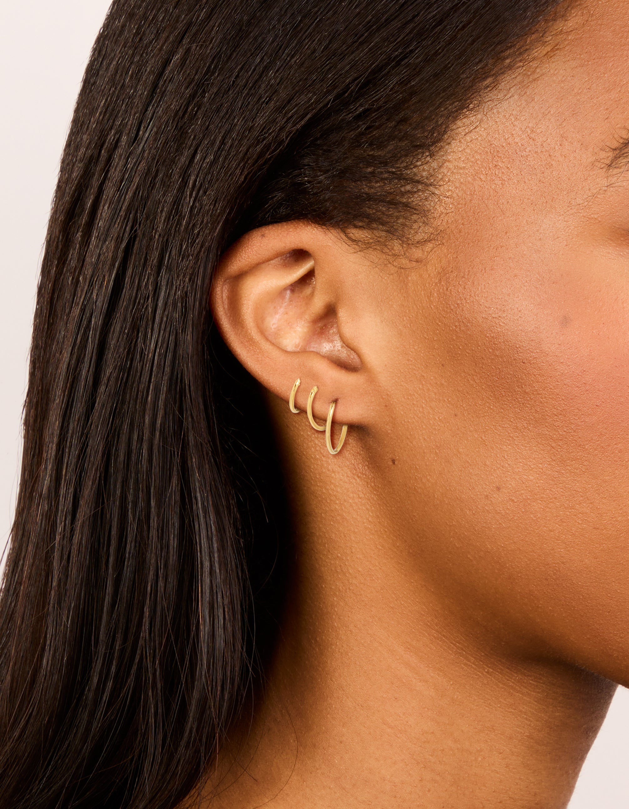 Plated Sterling Silver Classic Hoop Earring Pack