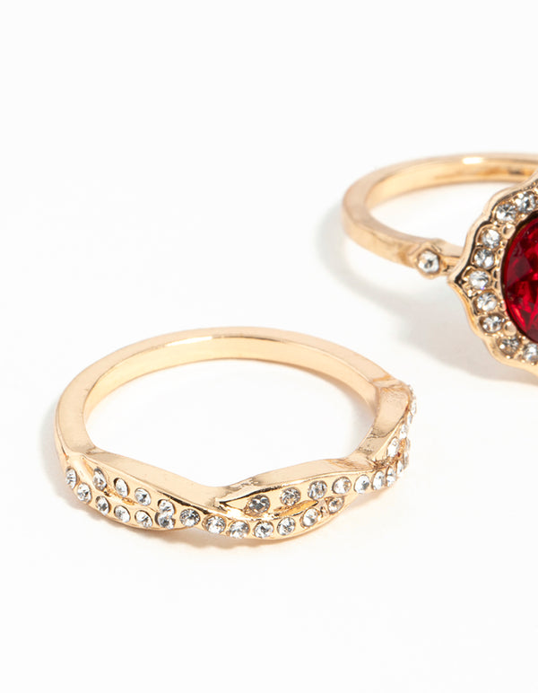 Gold Classic Engagement Ring Pack