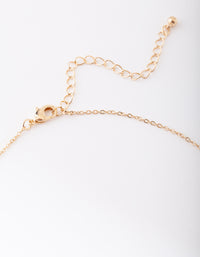 Gold Rose Quartz Moon Necklace - link has visual effect only