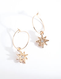 Gold Star Is Born Earrings - link has visual effect only
