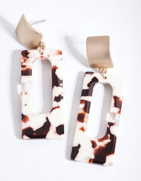 Acrylic Square Drop Earrings - link has visual effect only