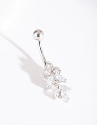 Surgical Steel Floral Belly Bar - link has visual effect only