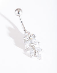 Surgical Steel Floral Belly Bar - link has visual effect only