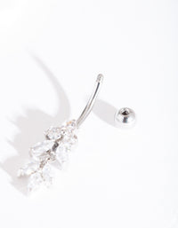 Surgical Steel Floral Belly Bar - link has visual effect only