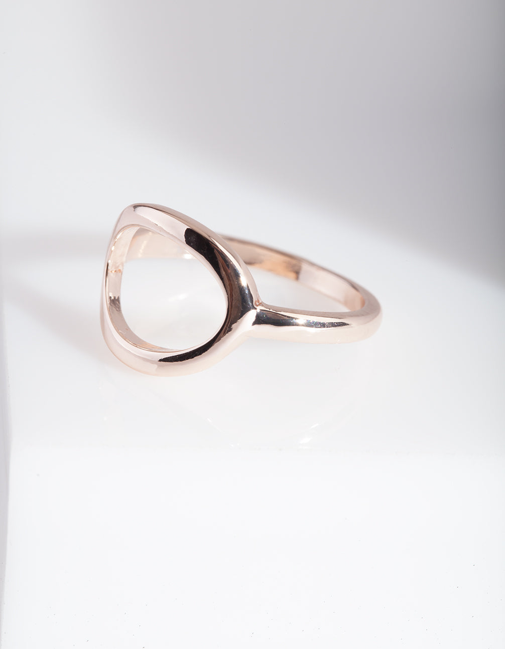 Rose Gold Open Oval Ring