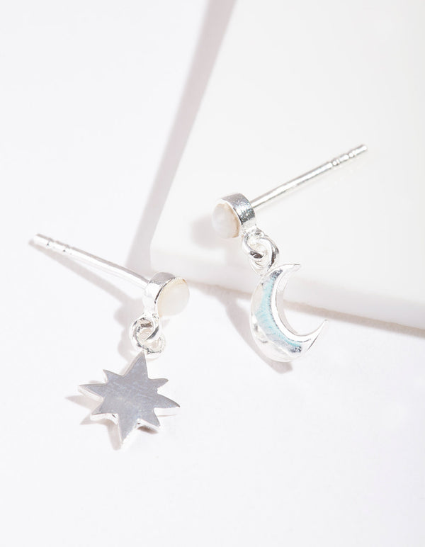 Sterling Silver Celestial Earrings