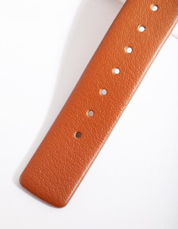 Tan Leather Tortoiseshell Watch
