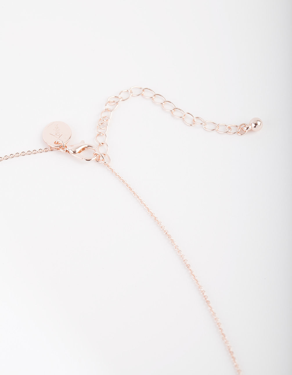 Rose Gold Cubic Zirconia Mandala Disc Necklace