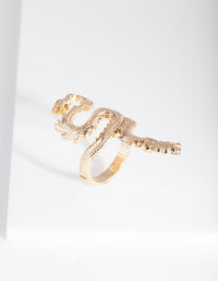 Gold Etched Dragon Ring - link has visual effect only