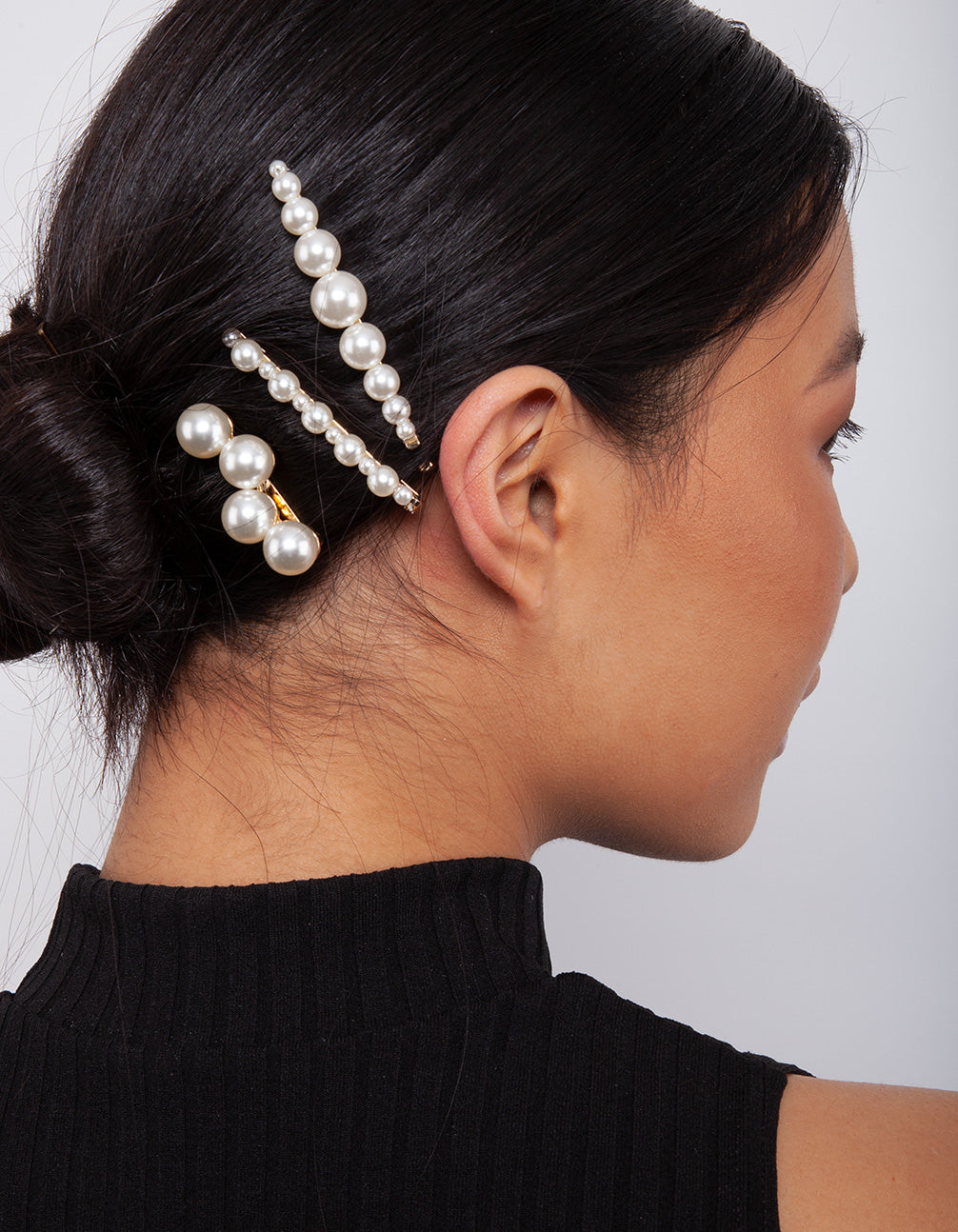 Gold Multi Pearl Pin 4-Pack
