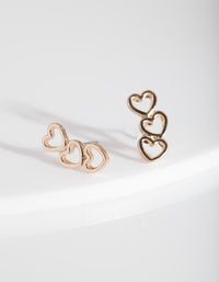 Gold Open Heart Earring - link has visual effect only