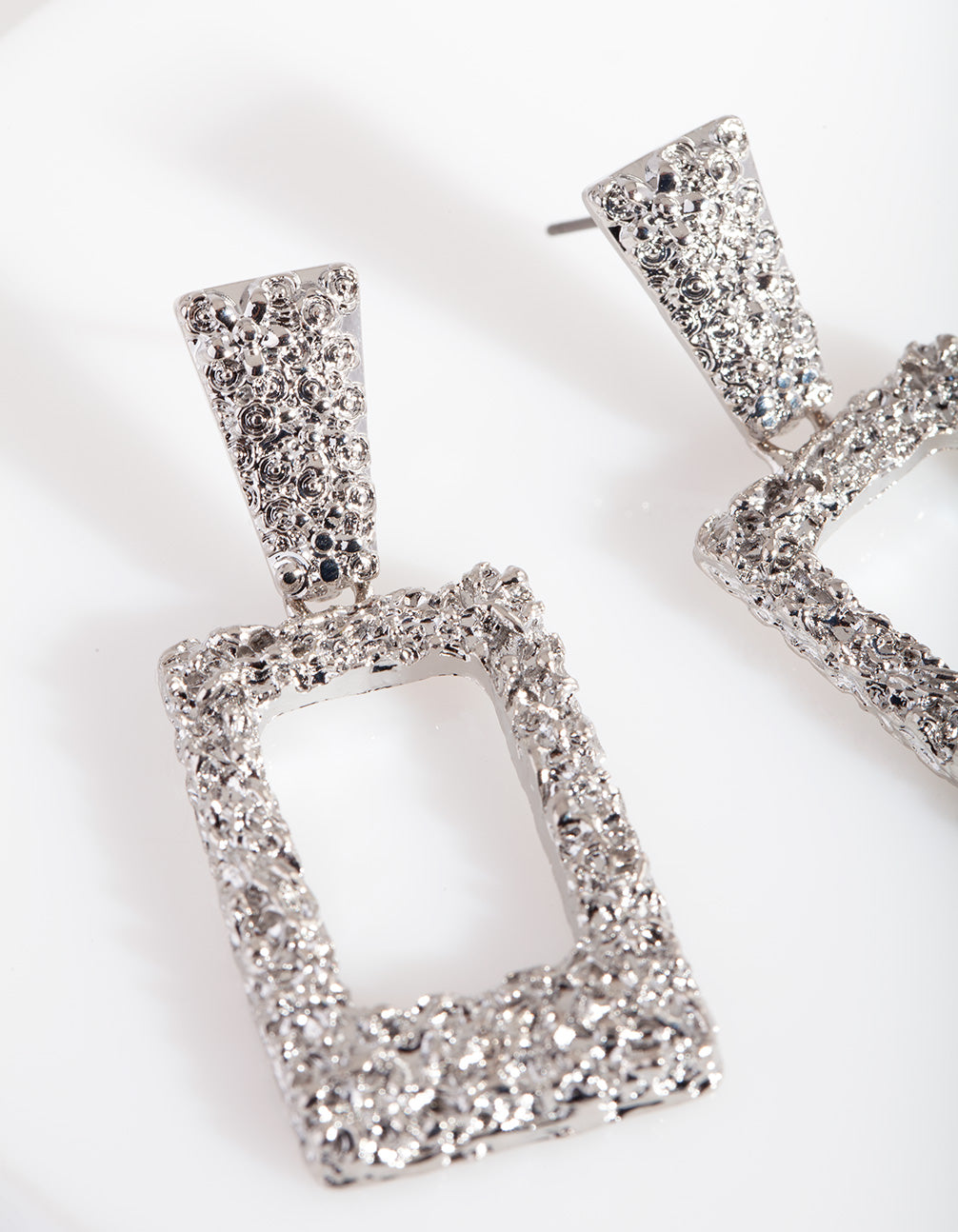 Silver Mini Geometric Earrings