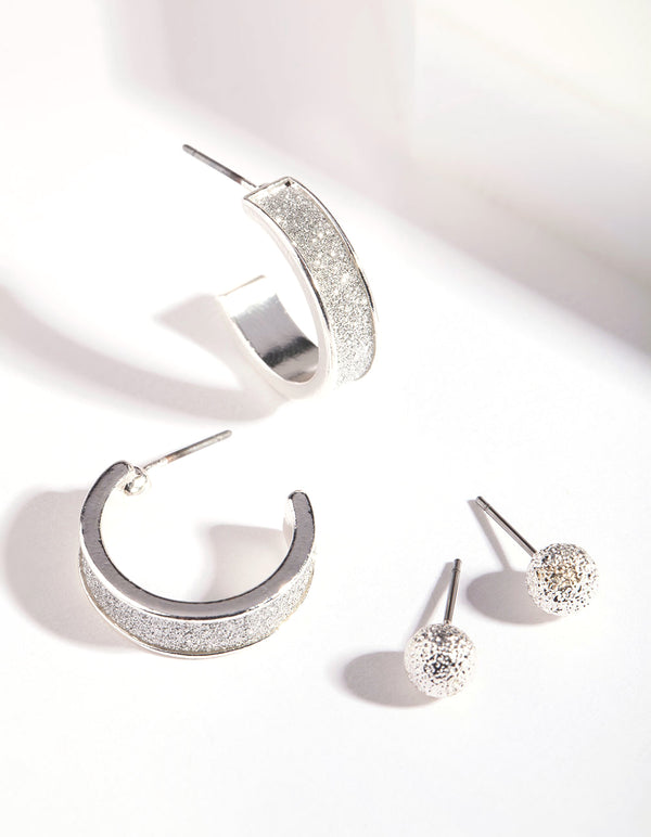 Glitter Hoop Earring Pack