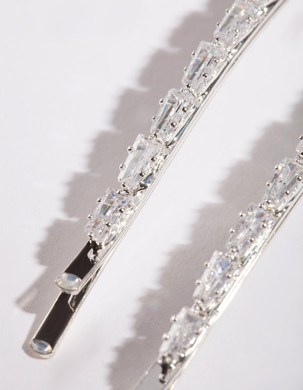 Cubic Zirconia 9cm Hair Pin Pack