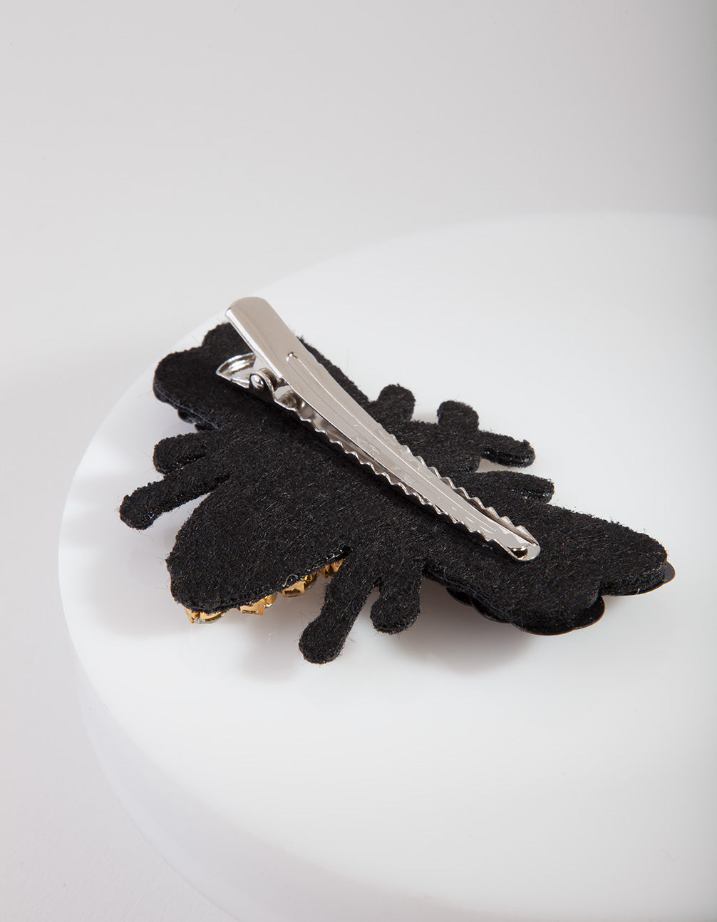 Crystal & Sequin Black Bug Clip