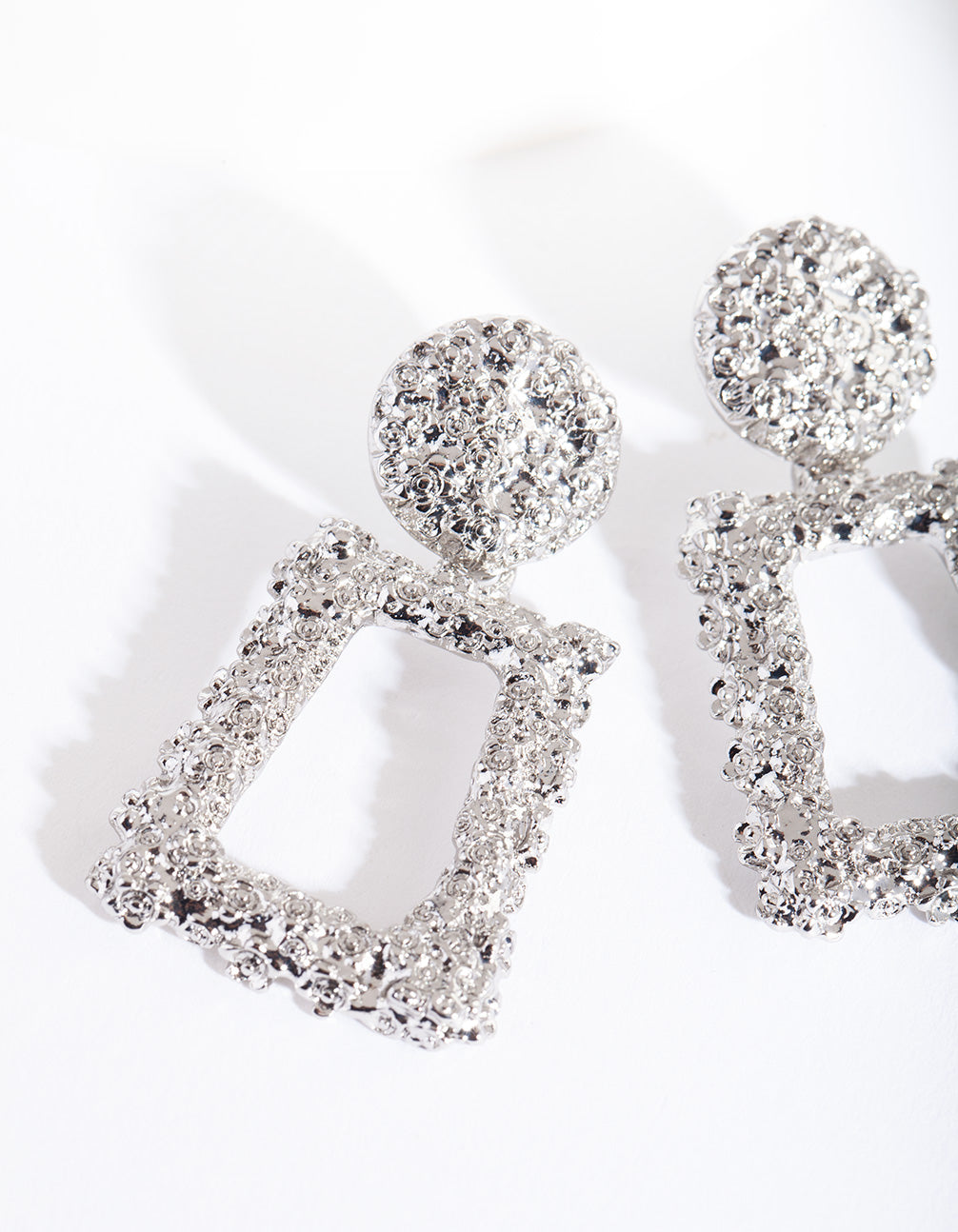 Silver Mini Geometric Earrings