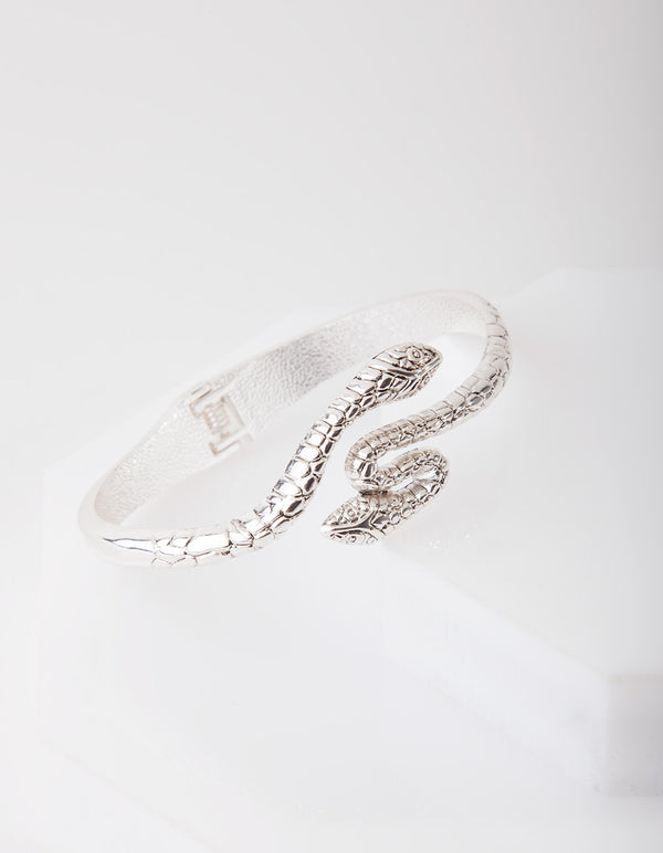 Antique Silver Snake Bangle