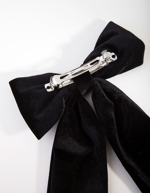 Black Bow Clip