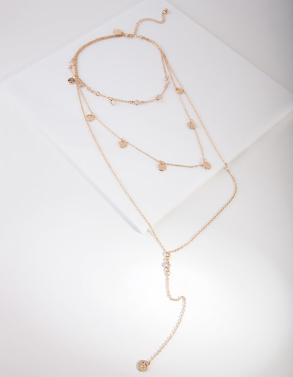 Gold Diamante Choker