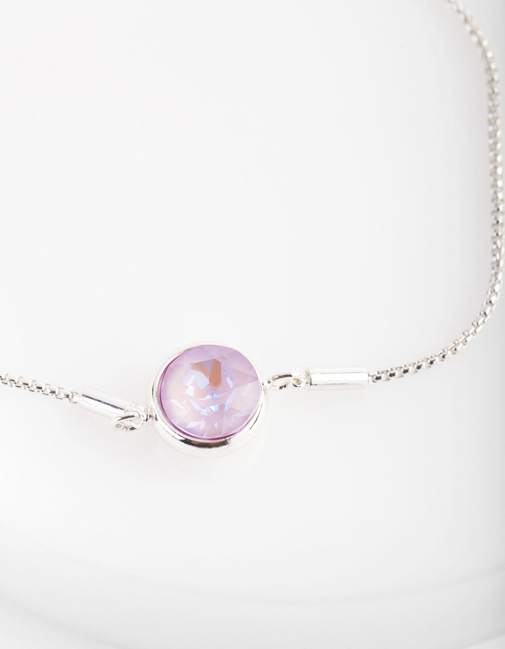Swarovski Large Pink Stone Toggle Bracelet