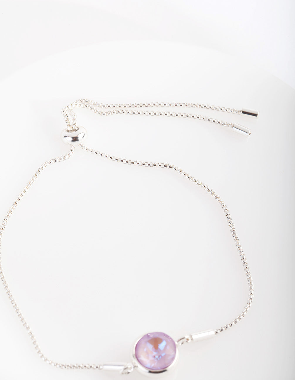 Swarovski Large Pink Stone Toggle Bracelet