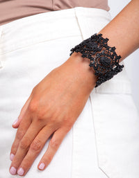 Black Crater Stretch Bracelet - link has visual effect only