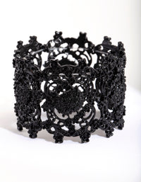 Black Crater Stretch Bracelet - link has visual effect only