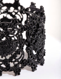 Black Crater Stretch Bracelet - link has visual effect only