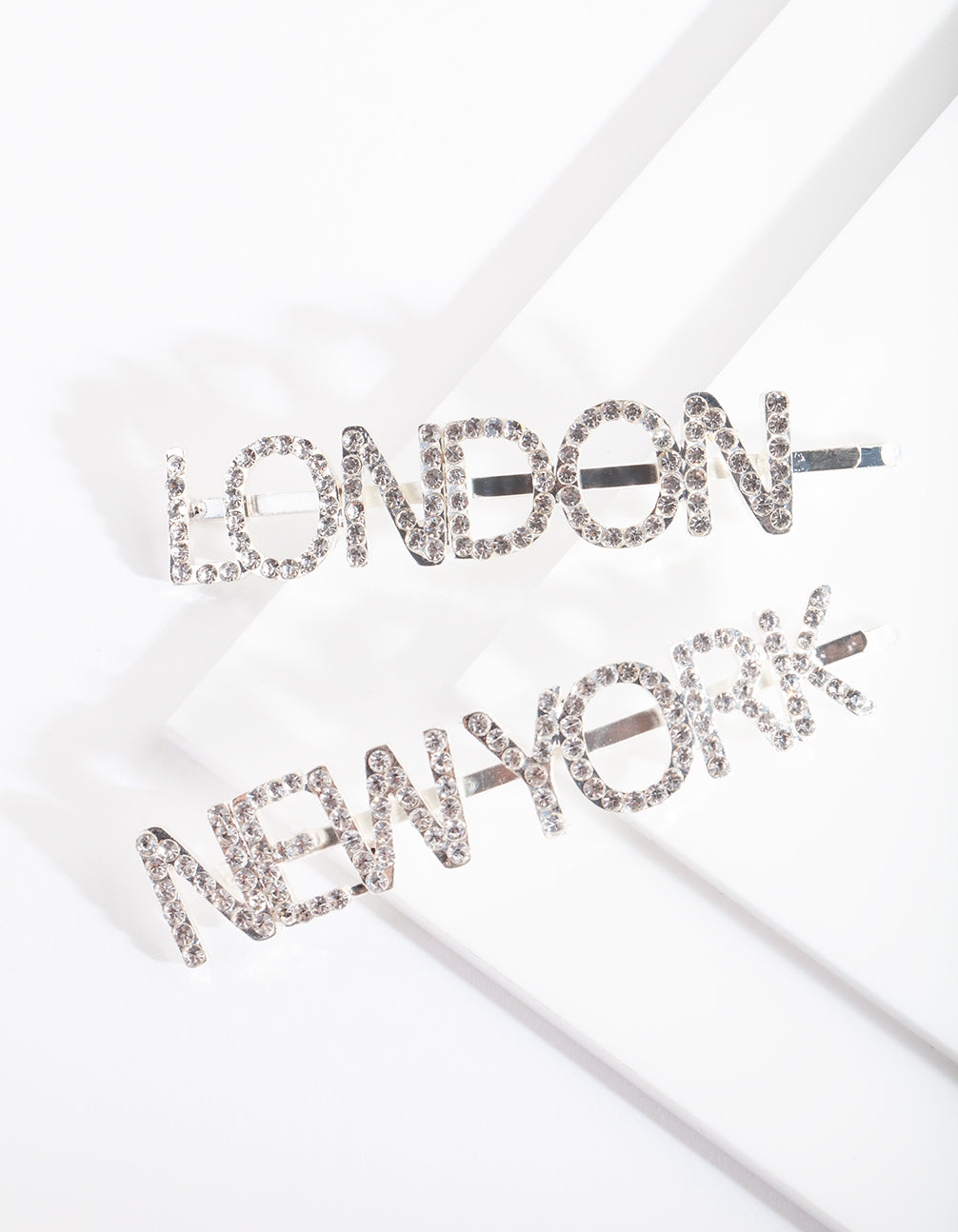 Diamante London New York Hair Pin Pack