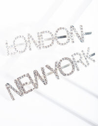 Diamante London New York Hair Pin Pack - link has visual effect only