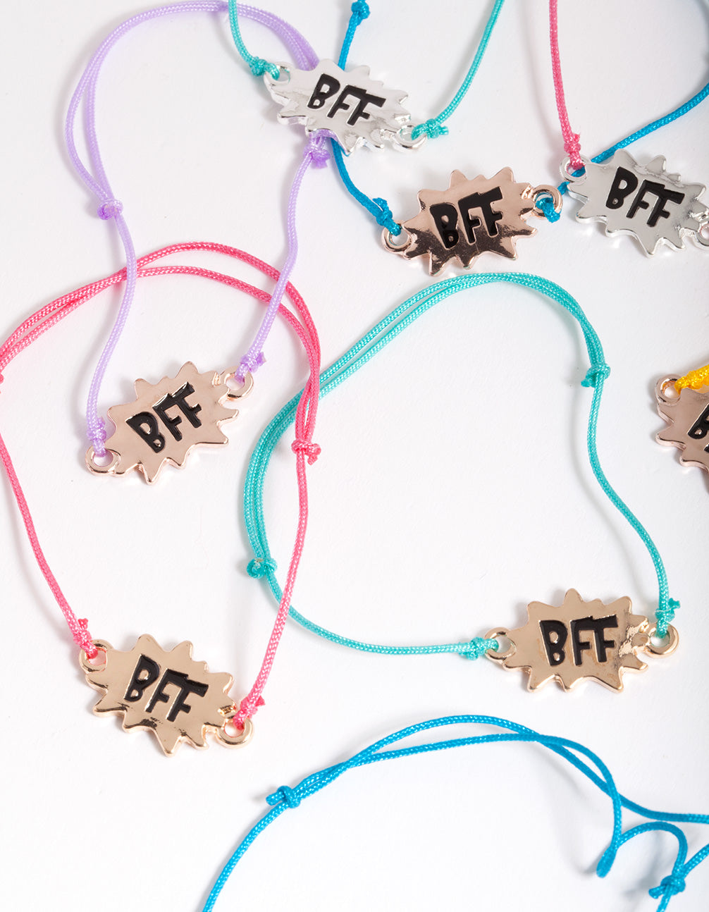 Kids Mix Metal Multicoloured BFF Bracelet Pack